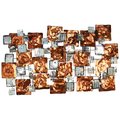 Empire Art Direct -R Maze Hand Painted Etched Metal Wall Sculpture ADM-6126-2949